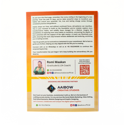 21 Days, 21 Habits Challenge Journal — Guided Habit-Building Workbook for Health, Relationships & Money